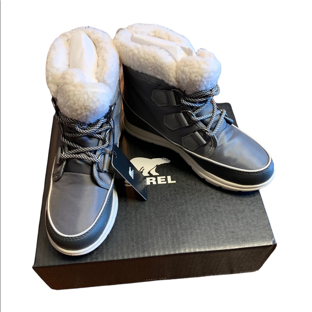 Sorel Explorer Carnival Waterproof Boots W/Faux Fur Collar